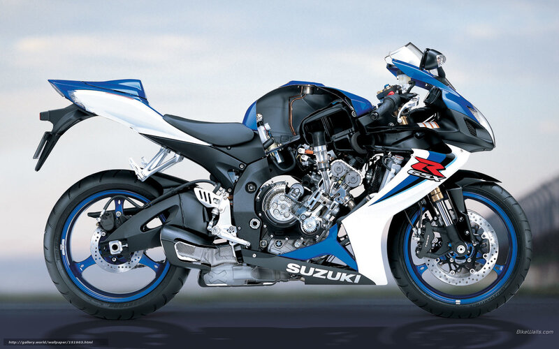 Blue and White Sport Motorcycle — Dynamic