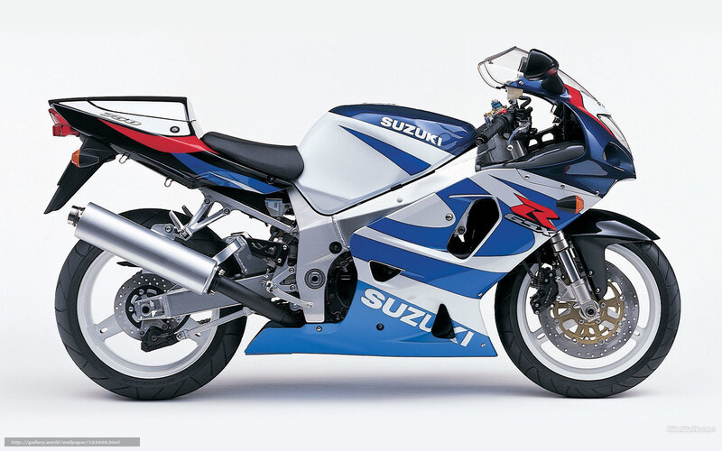 Blue and White Sport Motorcycle — Neutral, Photograph, Exhaust Pipe, Windshield, Seat