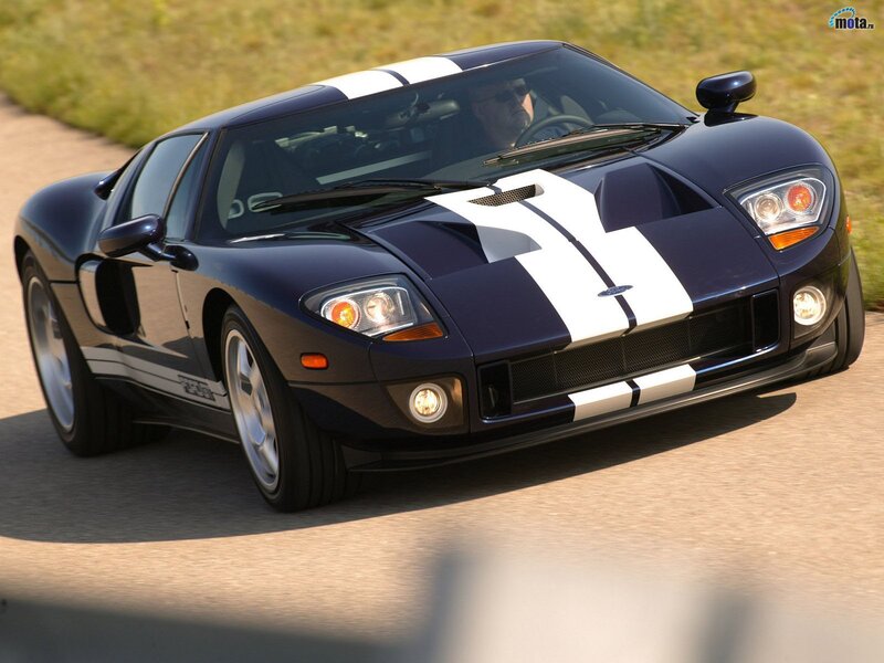 blue and white sports car