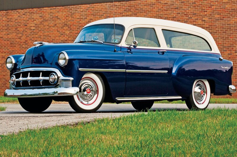 Blue and White Station Wagon — Calm