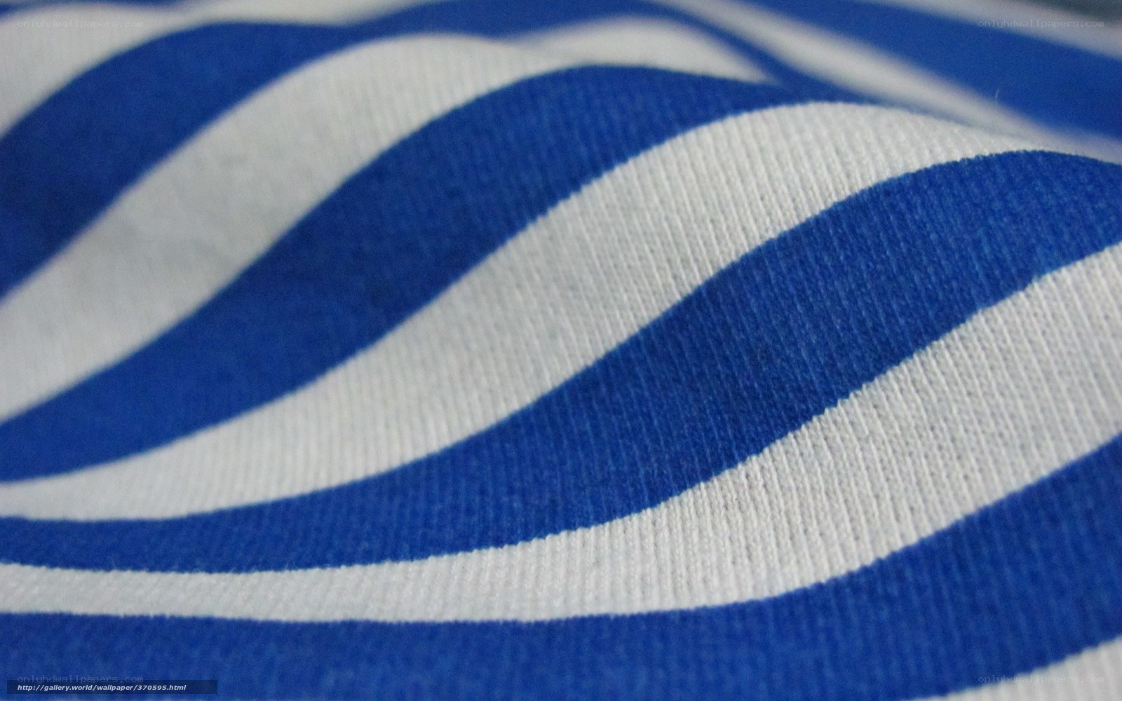 blue and white striped fabric