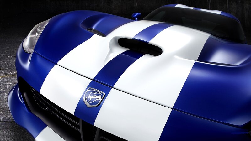 blue and white striped sports car