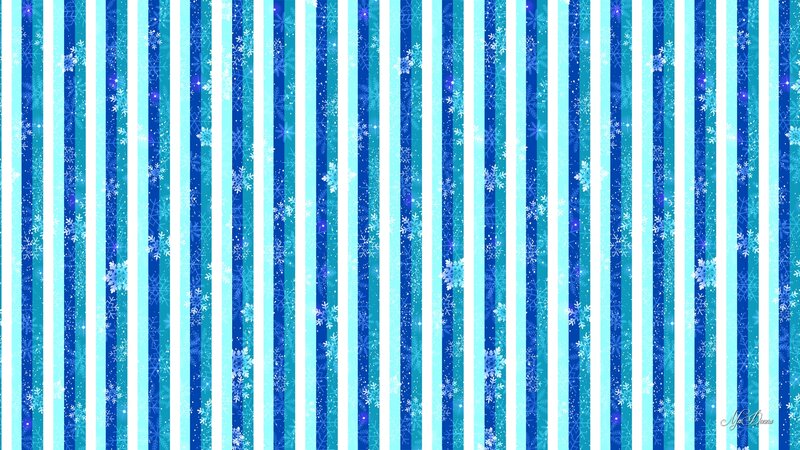 Blue and White Stripes — Festive
