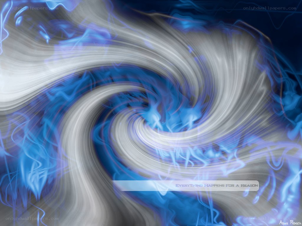 blue and white swirling vortex