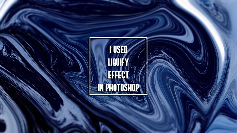 Blue and White Swirls — Dynamic, Abstract, Text Box