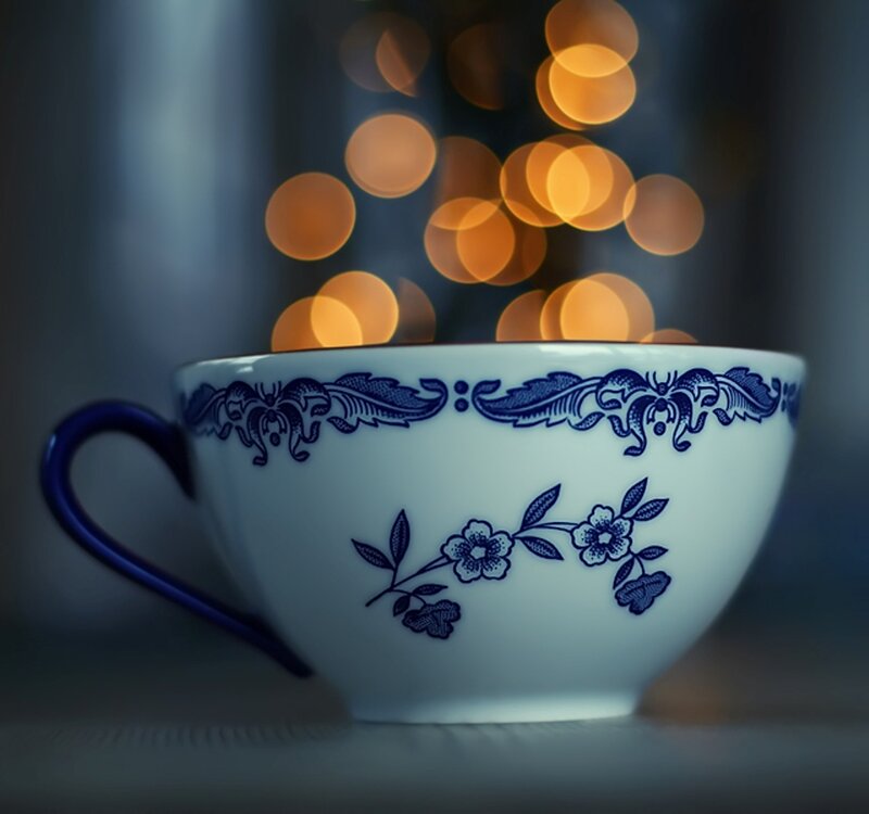 Blue and White Teacup — Calm