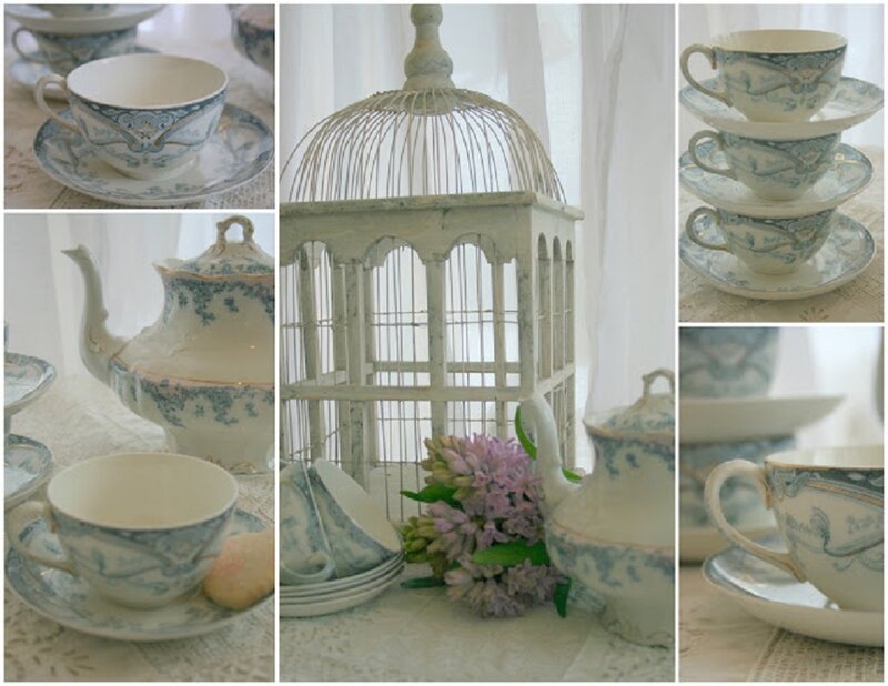 Blue and White Teacups — Serene
