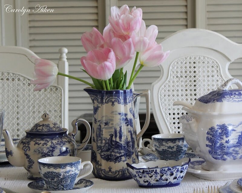 Blue and White Teacups