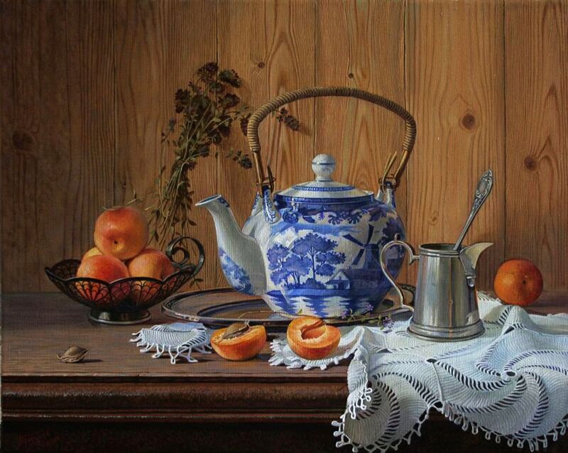 Blue and White Teapot