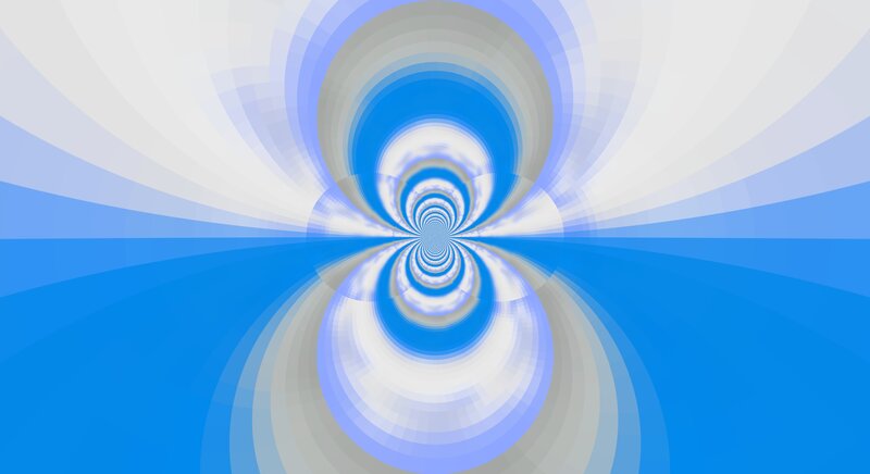 Blue and White Tunnel