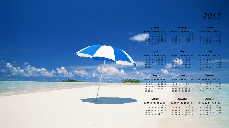 Blue and White Umbrella — Serene
