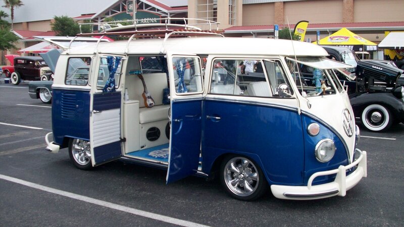 Blue and White Van — Casual