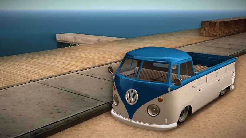 Blue and White Van — Serene
