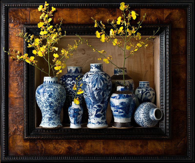 Blue and White Vases