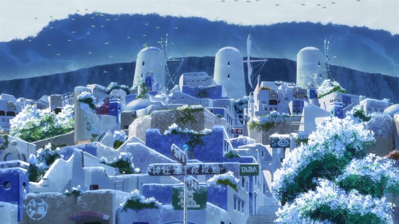 Blue and White Village