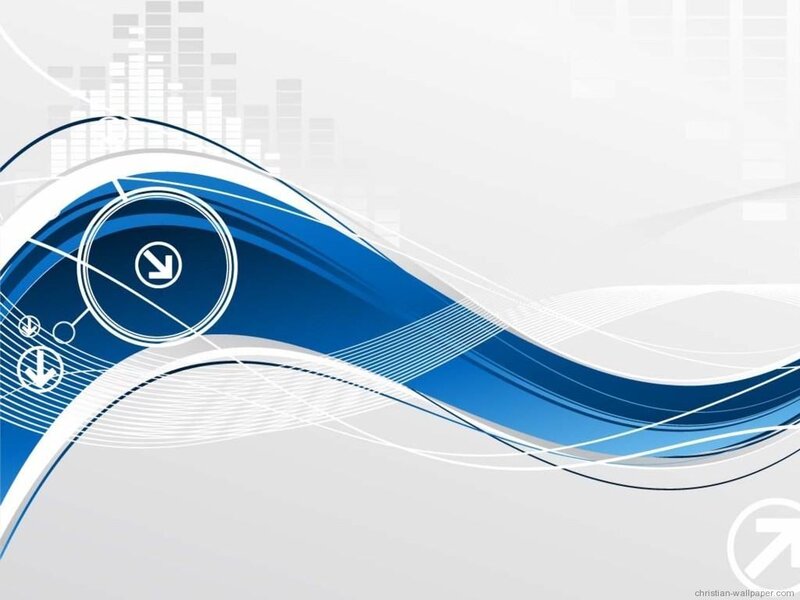 Blue and White Wave Design — Modern