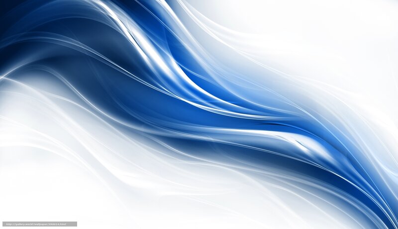 Blue and White Waves