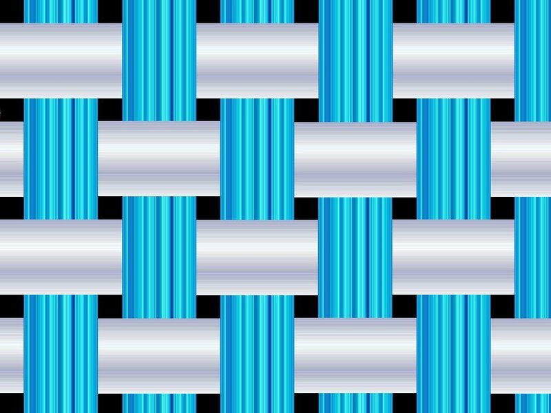 blue and white woven pattern