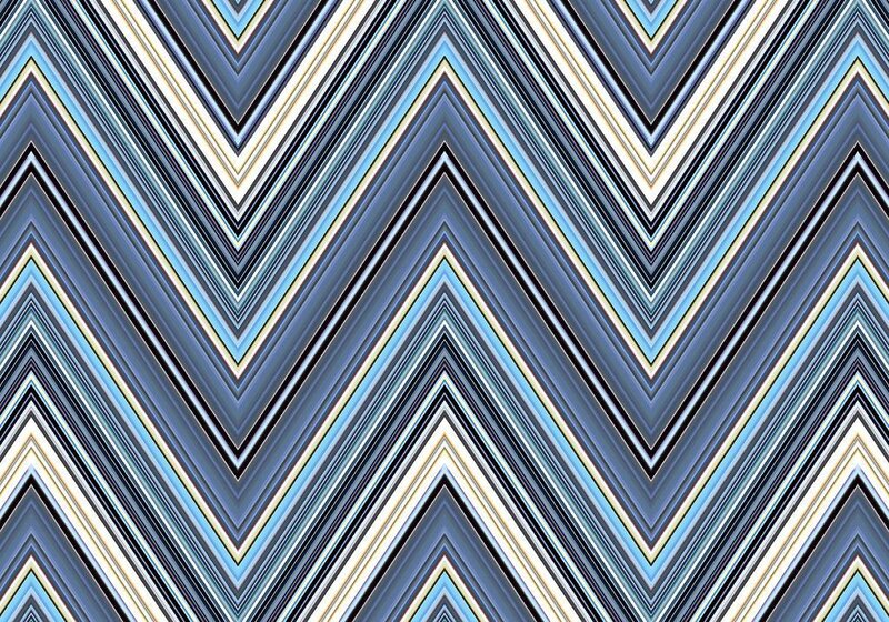blue and white zigzag pattern
