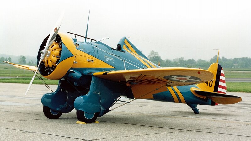 Blue and Yellow Airplane — Calm