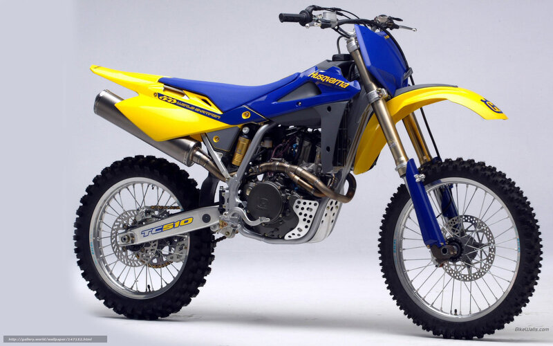 Blue and Yellow Dirt Bike — Neutral