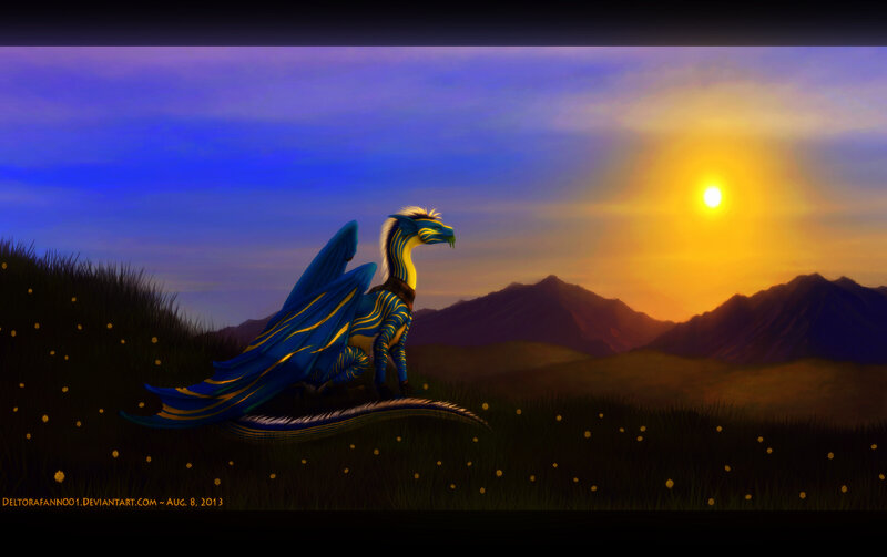 Blue and Yellow Dragon — Serene