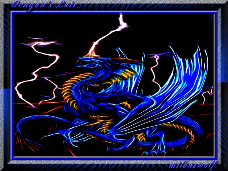 Blue and Yellow Dragon
