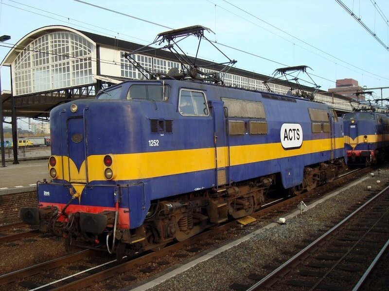 Blue and Yellow Locomotive