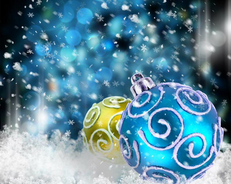 Blue and Yellow Ornaments