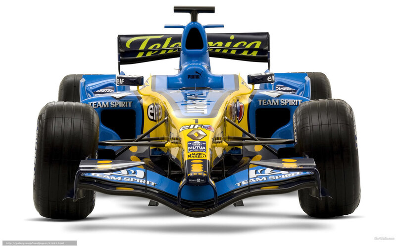 Blue and Yellow Race Car — Neutral, Photograph, Sponsors