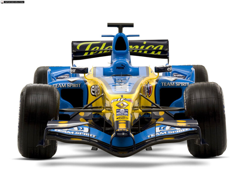 Blue and Yellow Race Car — Neutral, Photograph, Sponsors, Wings