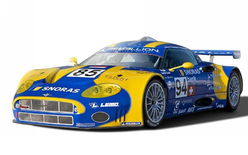 Blue and Yellow Race Car — Neutral