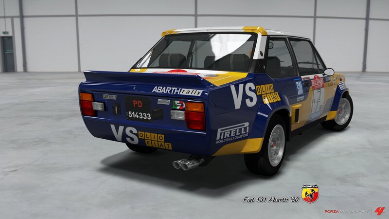 Blue and Yellow Rally Car — Neutral
