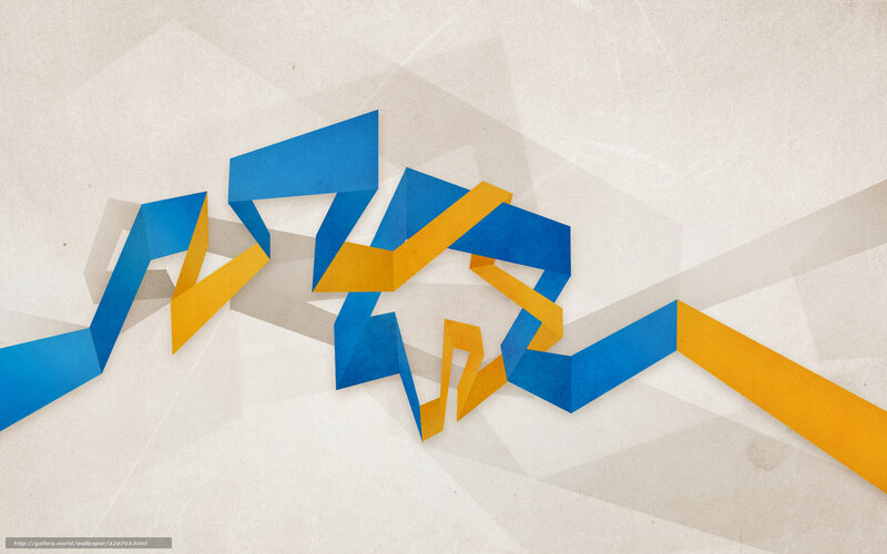 Blue and Yellow Ribbons