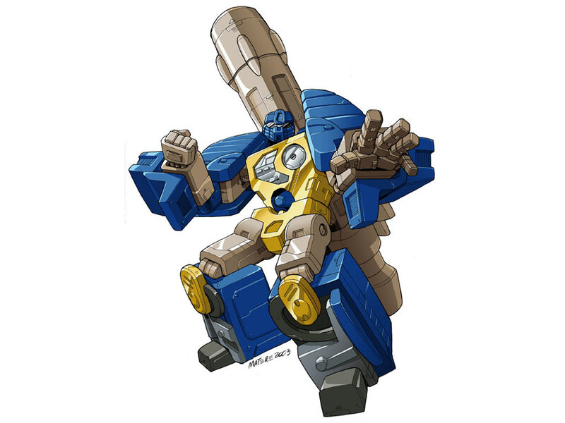Blue and Yellow Robot