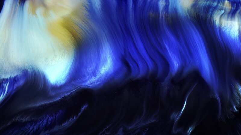 Blue and Yellow Swirls