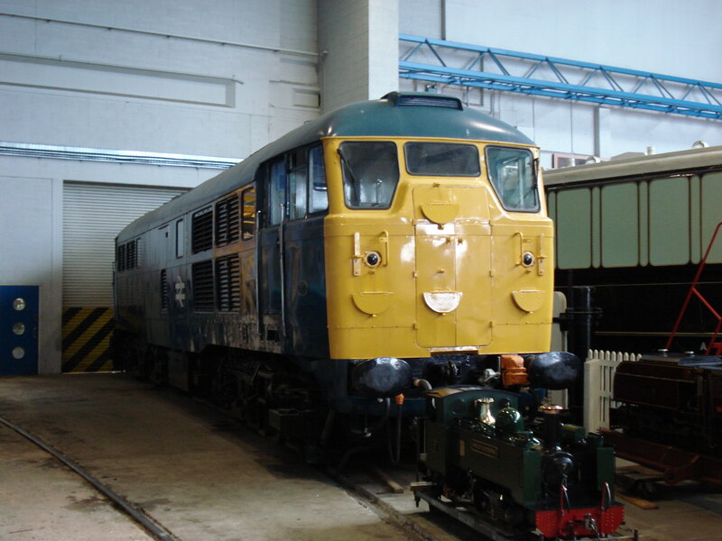 Blue and Yellow Train — Industrial