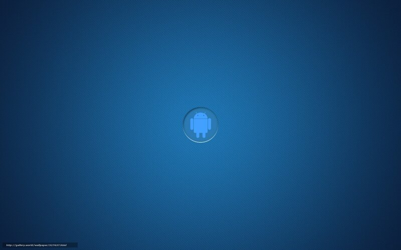 blue android logo wallpaper