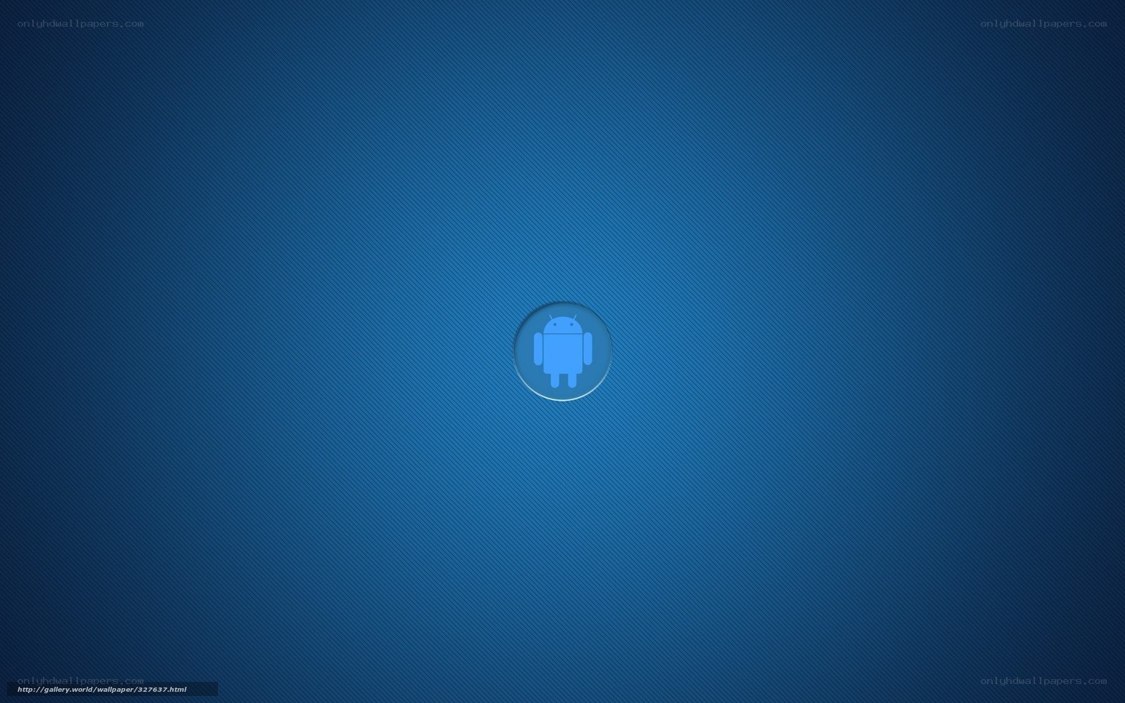 blue android logo wallpaper