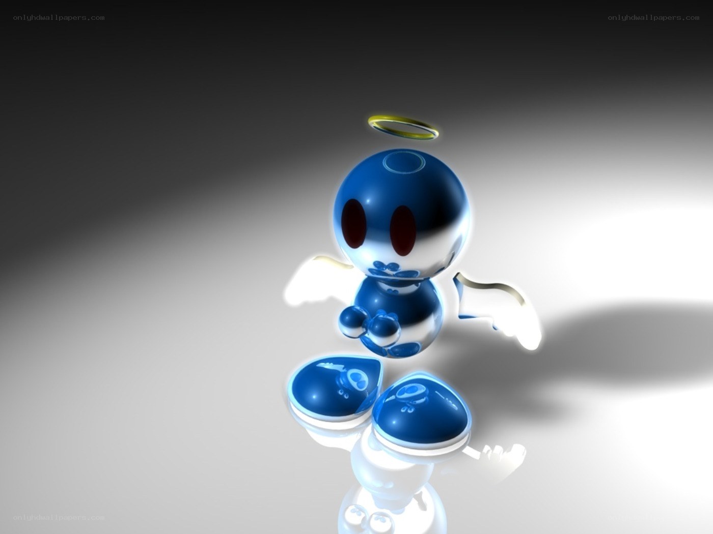 blue angel robot character