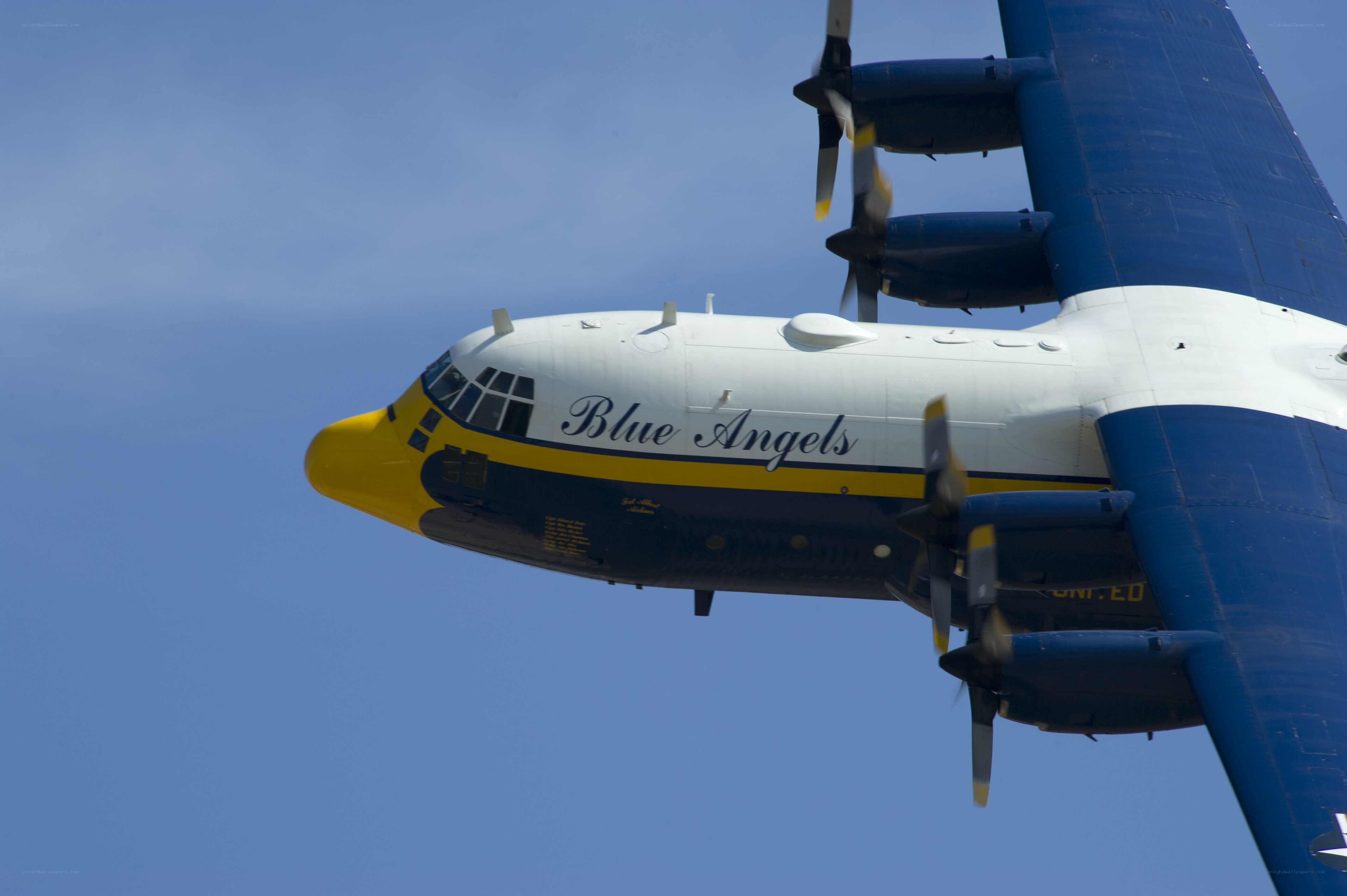 Blue Angels aircraft in flight