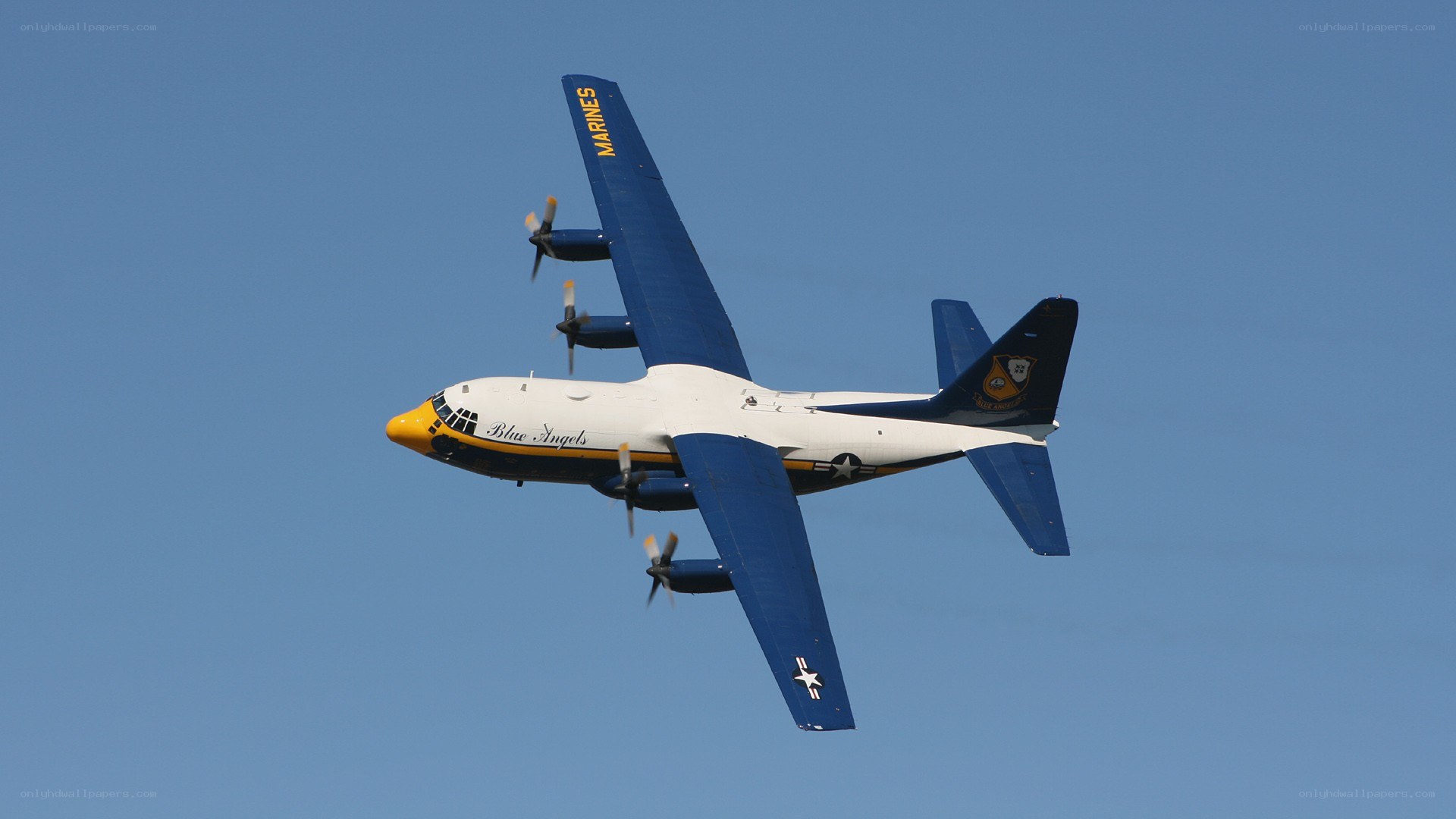 Blue Angels C-130 in flight