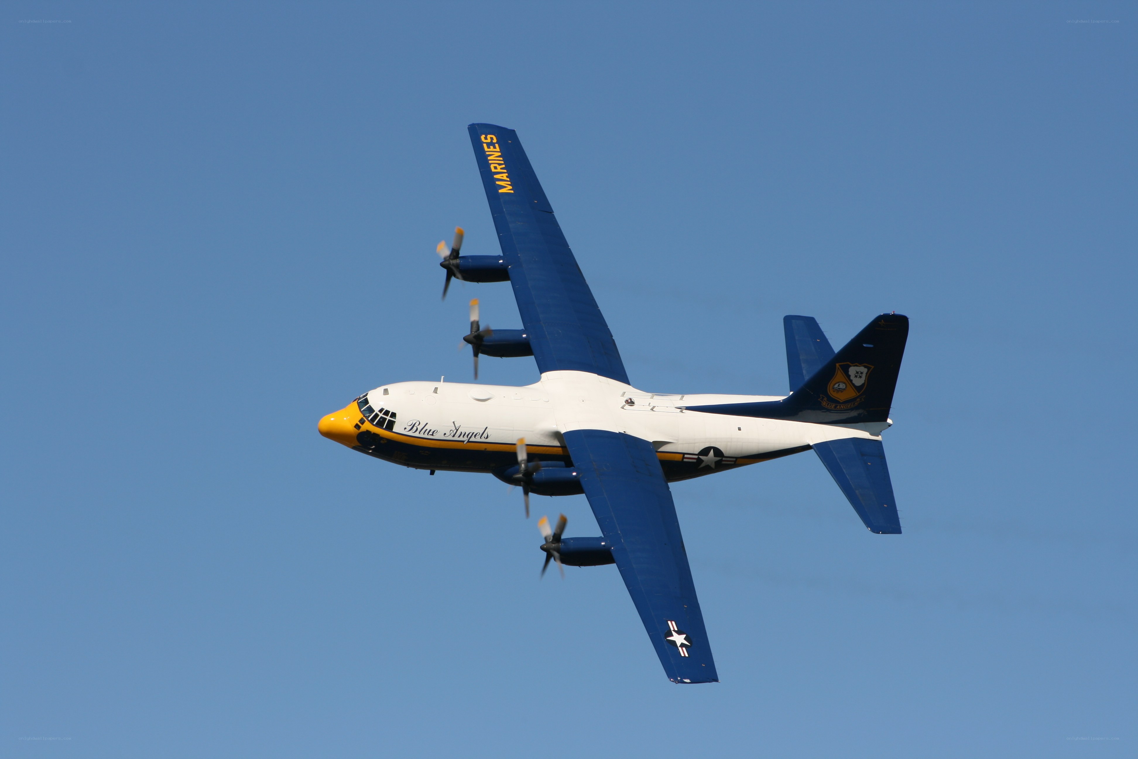 Blue Angels C-130 in flight