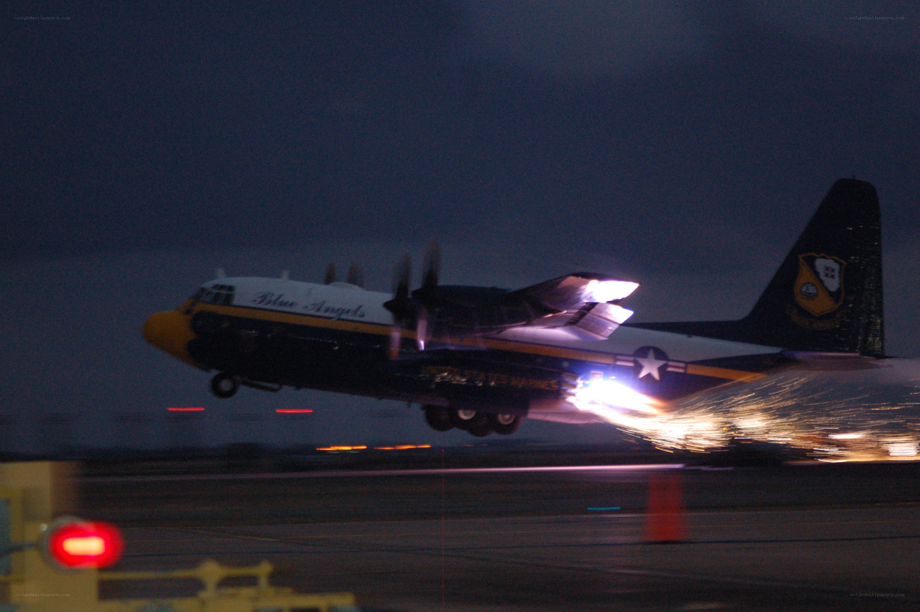 Blue Angels C-130 taking off