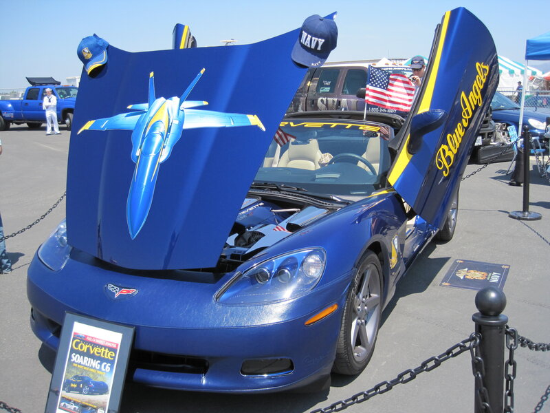 Blue Angels Corvette display