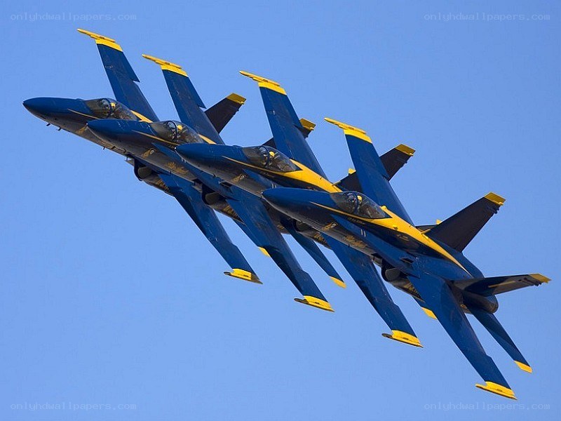 Blue Angels formation flight