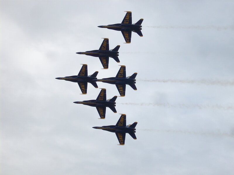 Blue Angels formation flight