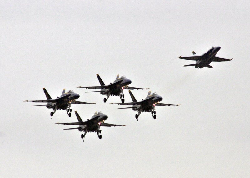 Blue Angels formation flight