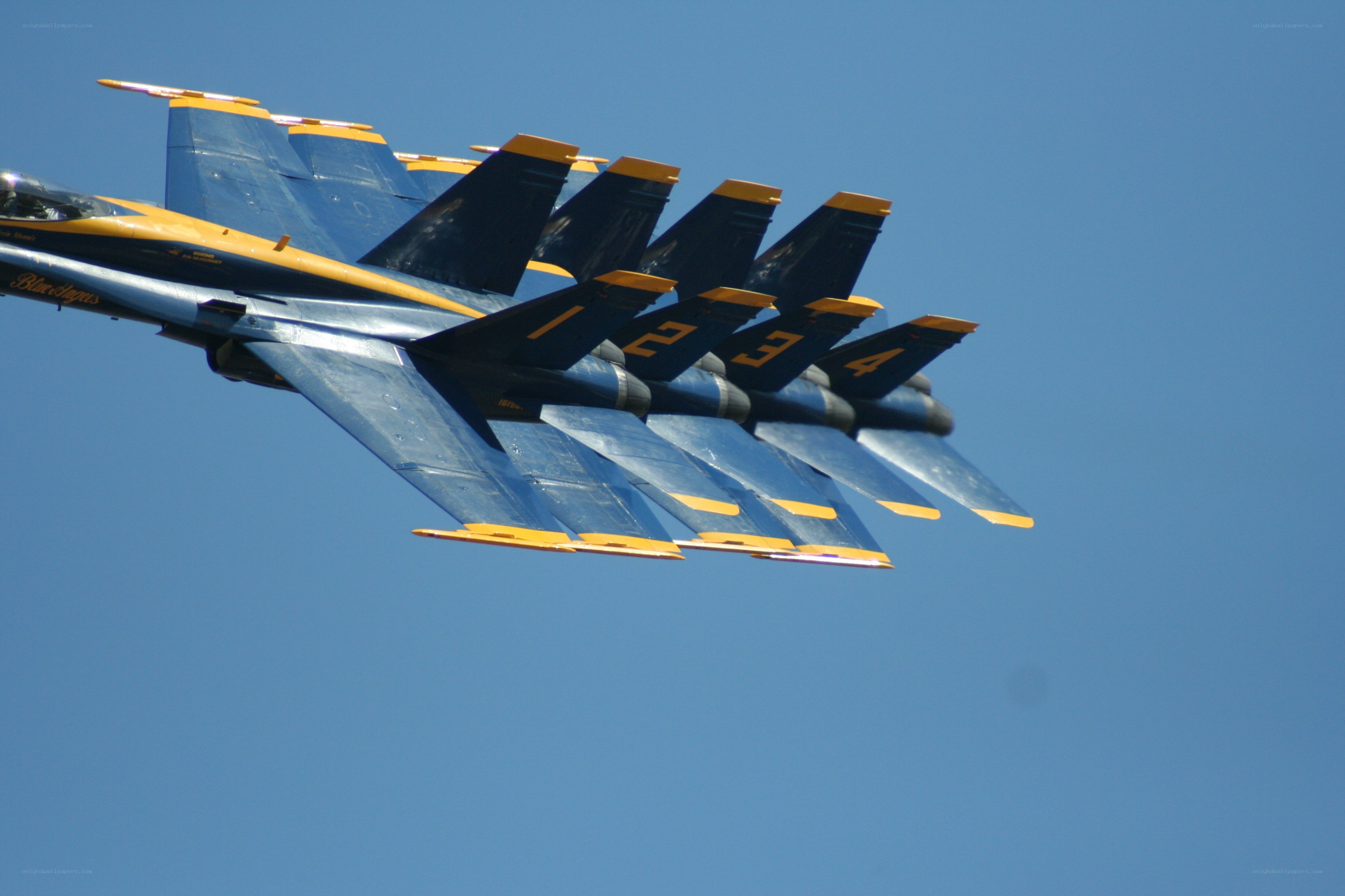 Blue Angels formation flight