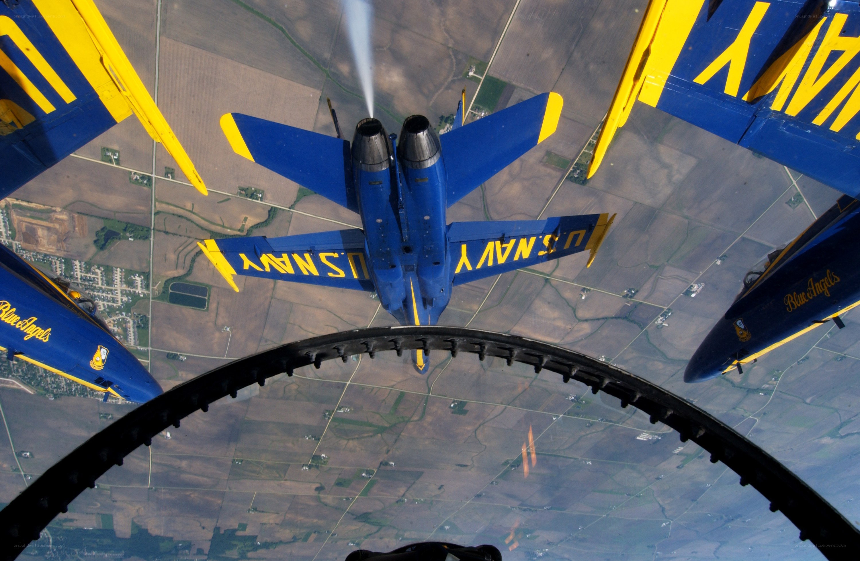 Blue Angels formation flight